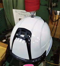 保護帽の耐貫通試験機