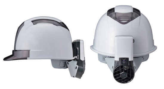 TOYO ヘルメット取り付け式送風機　WIND Ⅳ  防暑タレ　2点セット❗️